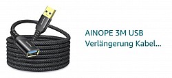 Inklusive USB  Verlängerung Kabel